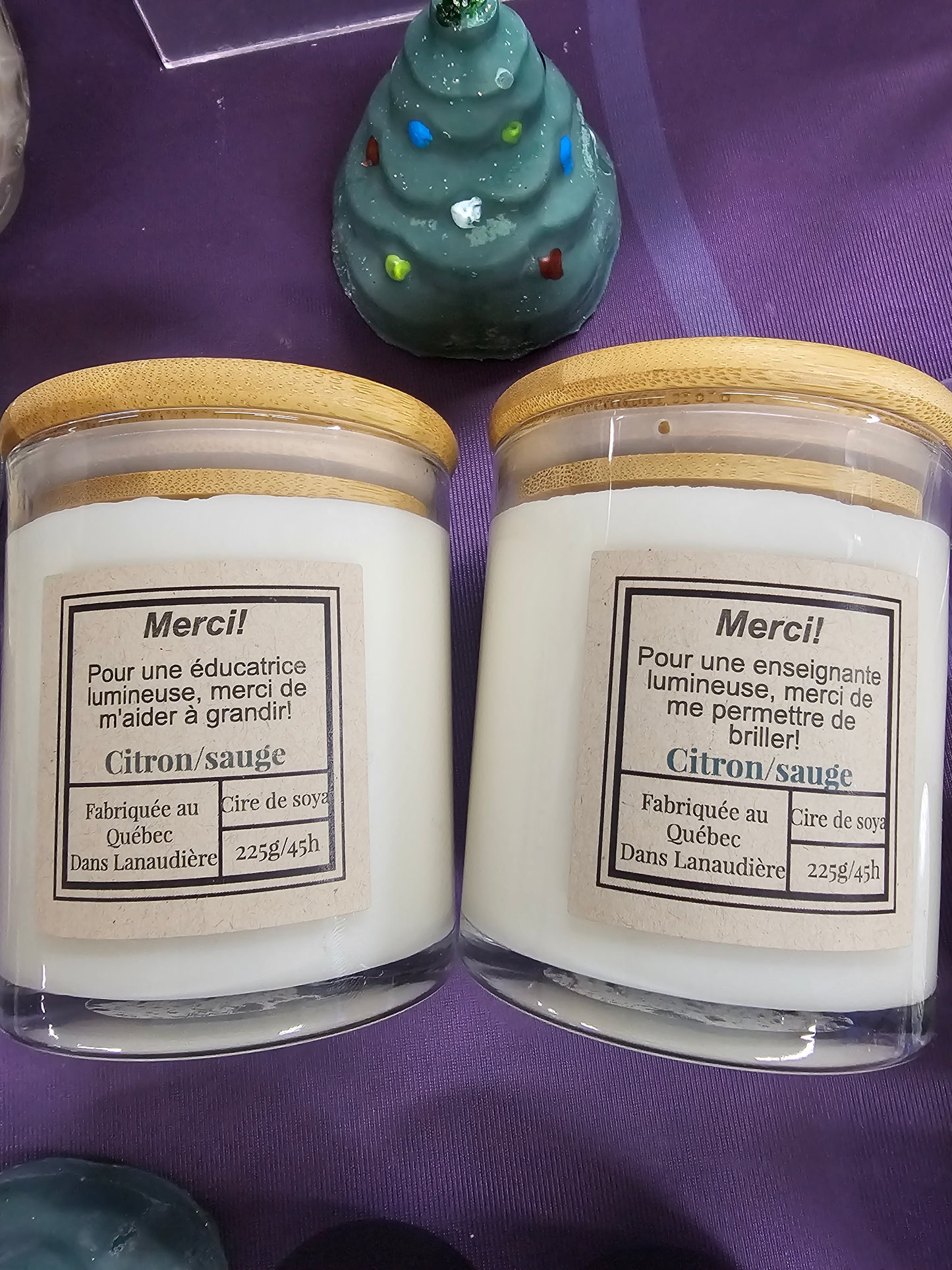 Bougie pour professeur ou éducateur