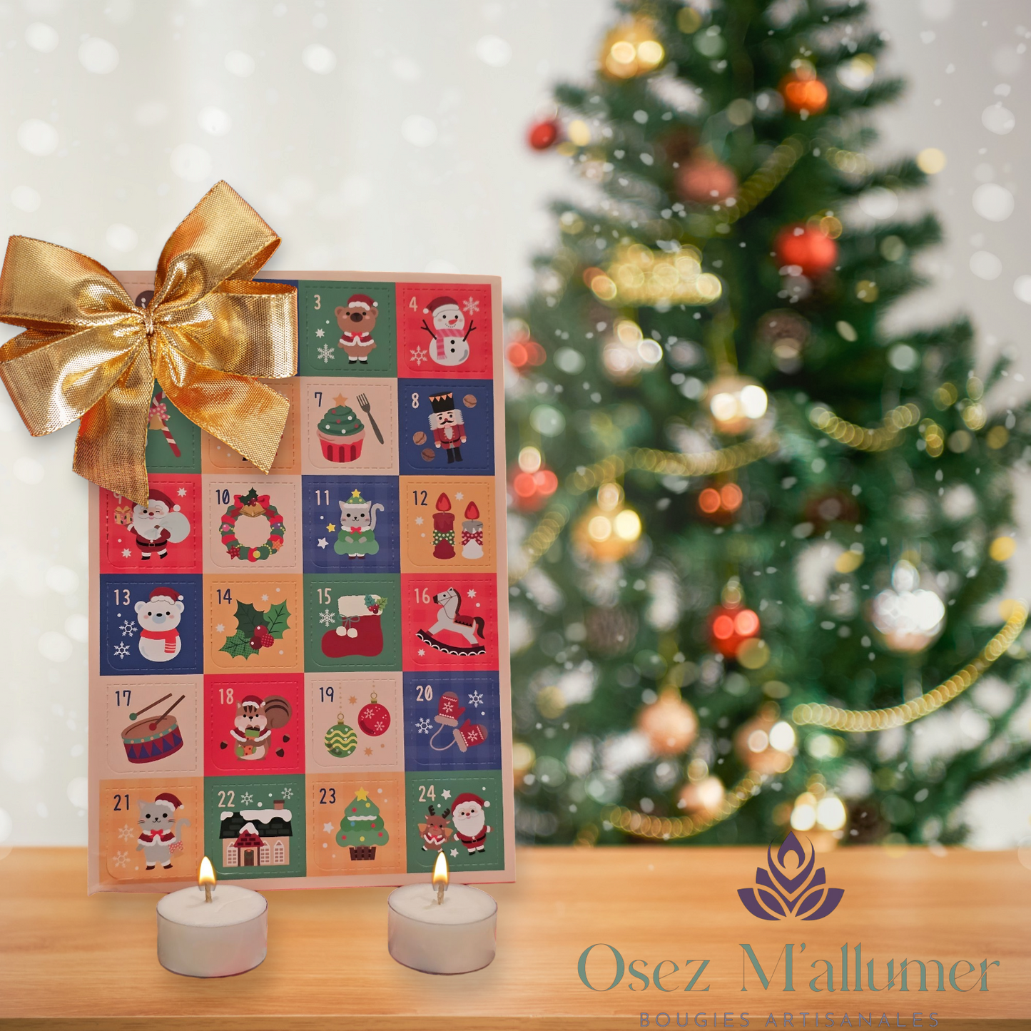Calendrier de l'avent
24 odeurs différentes
Tota de 85 heures de combustion