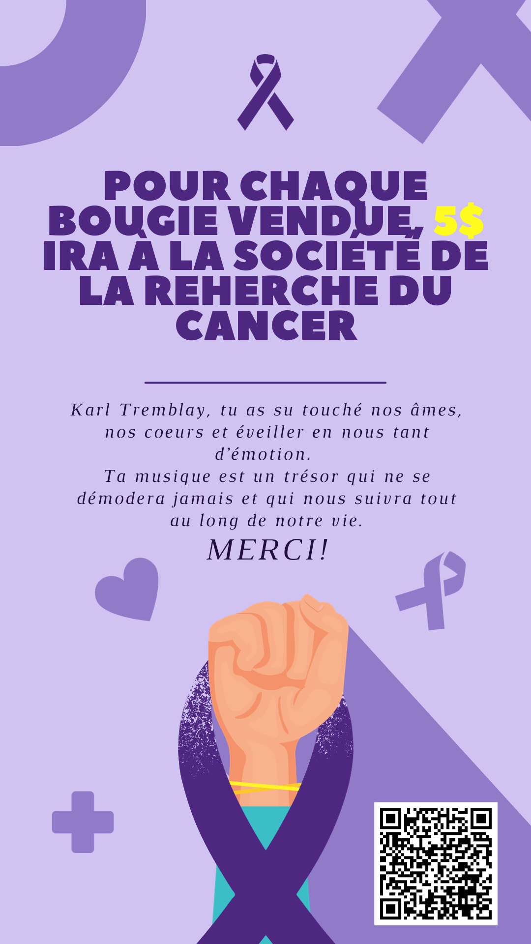 5$ pour la recherche du cancer