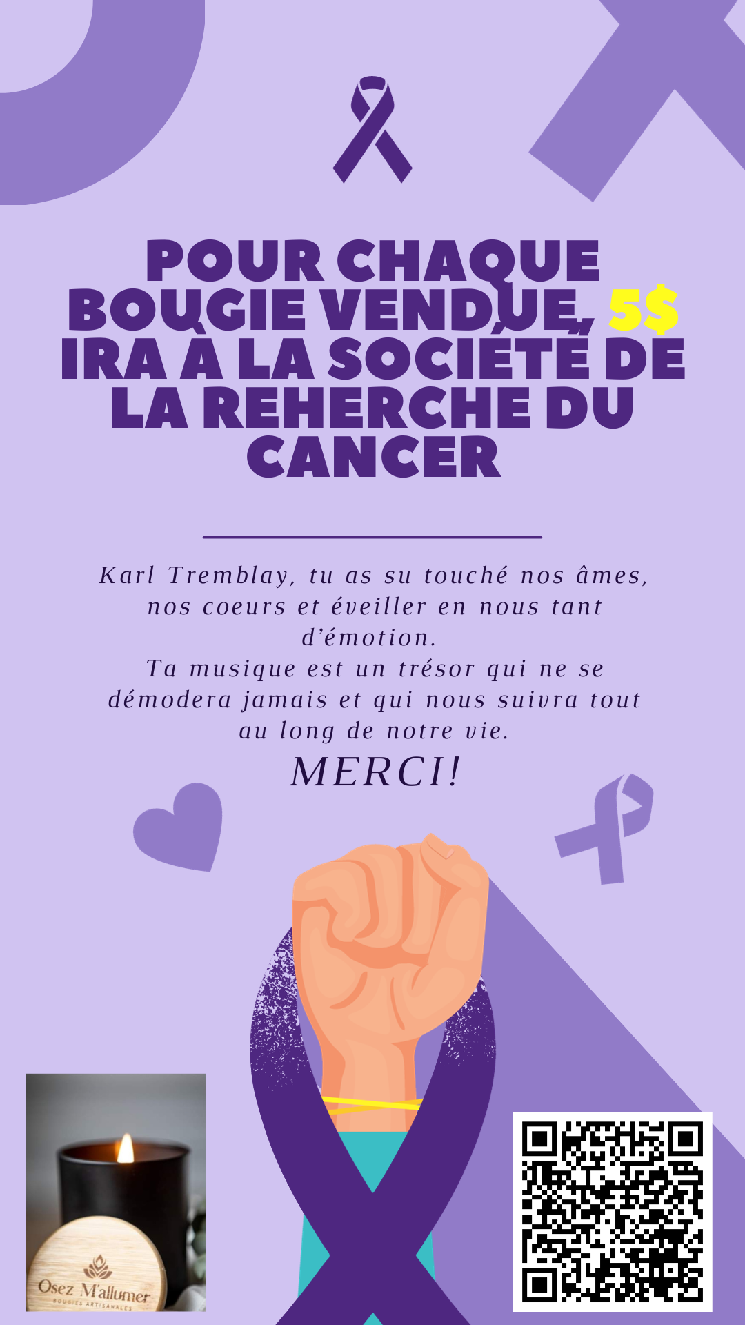 5$ pour la recherche du cancer
