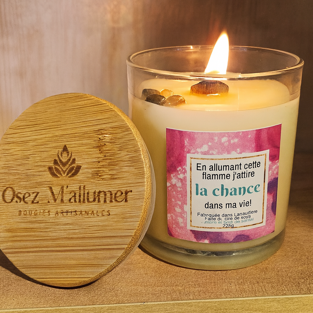 Bougies intentionnelles! Paix, amour,chance et abondance