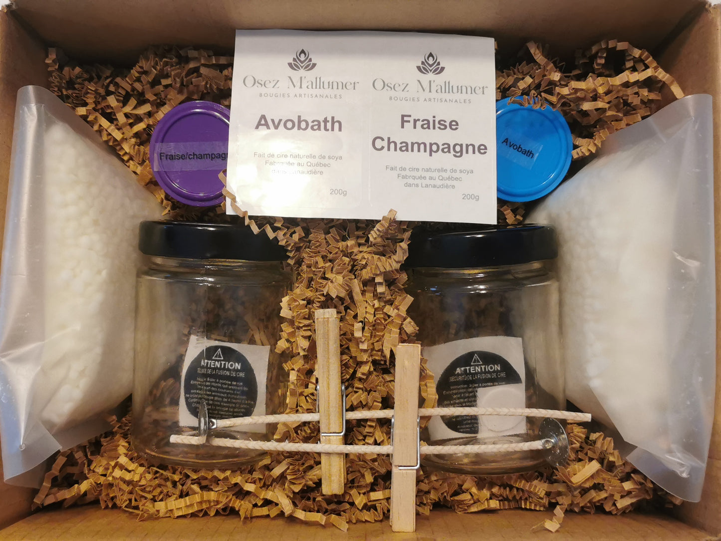 Le coffret fabrique ta bougie