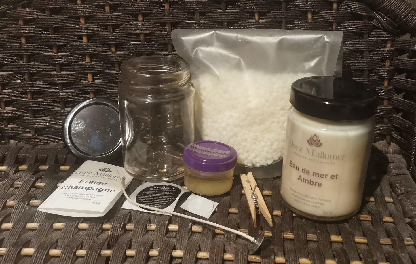 Le coffret fabrique ta bougie