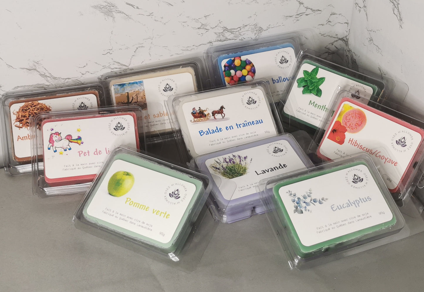 Tablettes de cire (choix de fragrances)