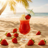 Bougie décorative cocktail - Daiquiri aux fraises