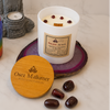 Bougie spirituelle pierres précieuses - Chakra racine