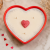 Bougie festive - Cœur de Saint-Valentin