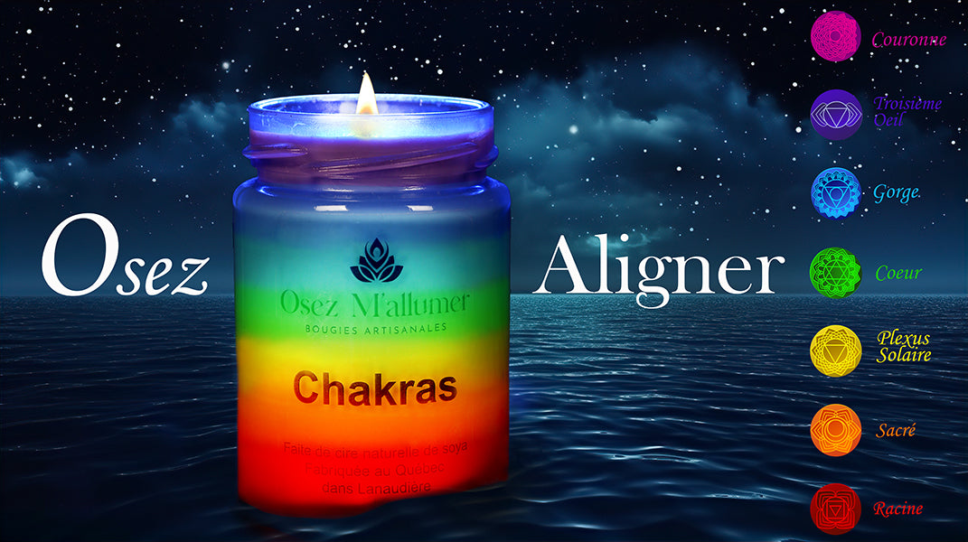 Bougie 7 chakras