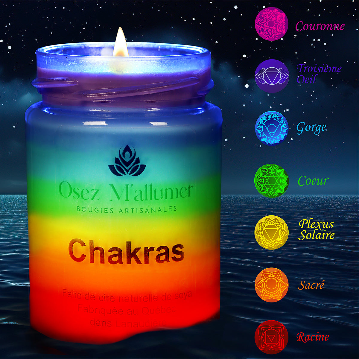 Bougie 7 chakras