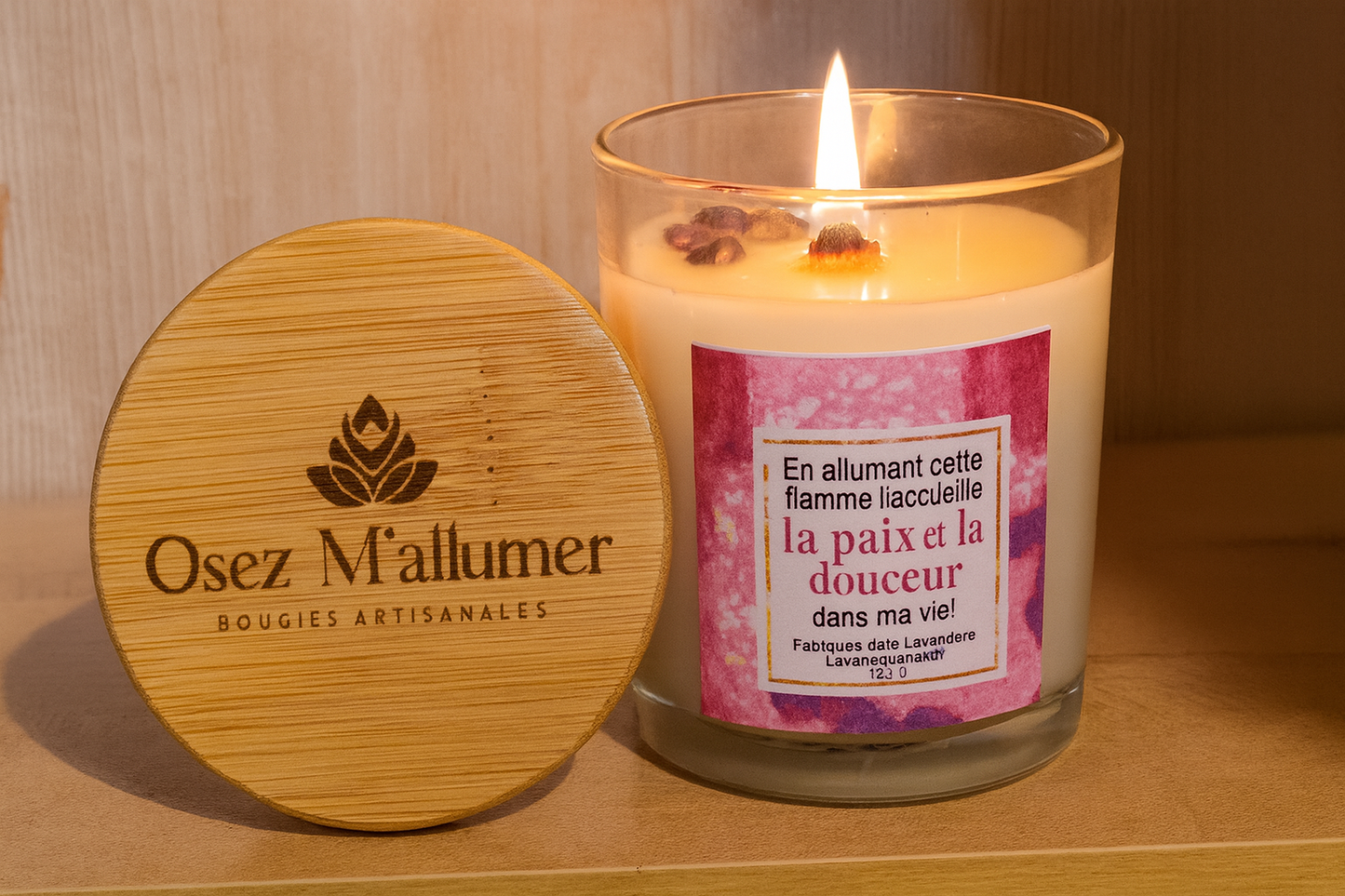 Bougies intentionnelles! Paix, amour,chance et abondance